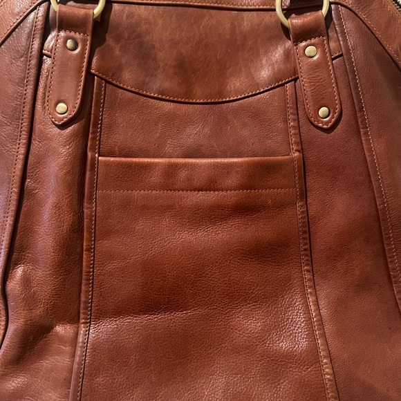 Large Brown Leather Tote - Picture 9 of 9